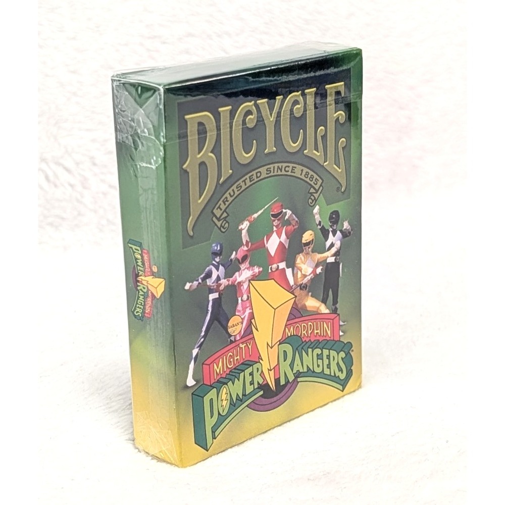 Bicycle Power Rangers Playing Cards 2018 Albino Dragon 2500 Run NEW SEALED HTF - Picture 3 of 11